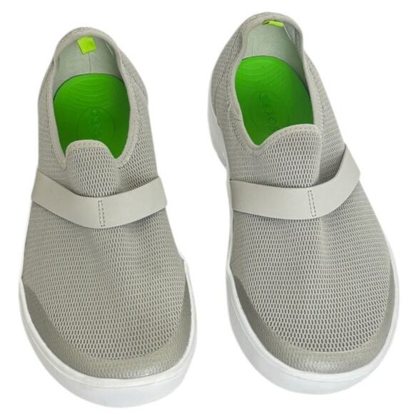 Oofos Women's OOmg Low Gray White Size 9.5 - Picture 7 of 10